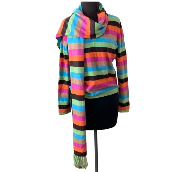 Mainbocher pure cashmere sweater and scarf set. Amazing condition! - Picture 2 of 10